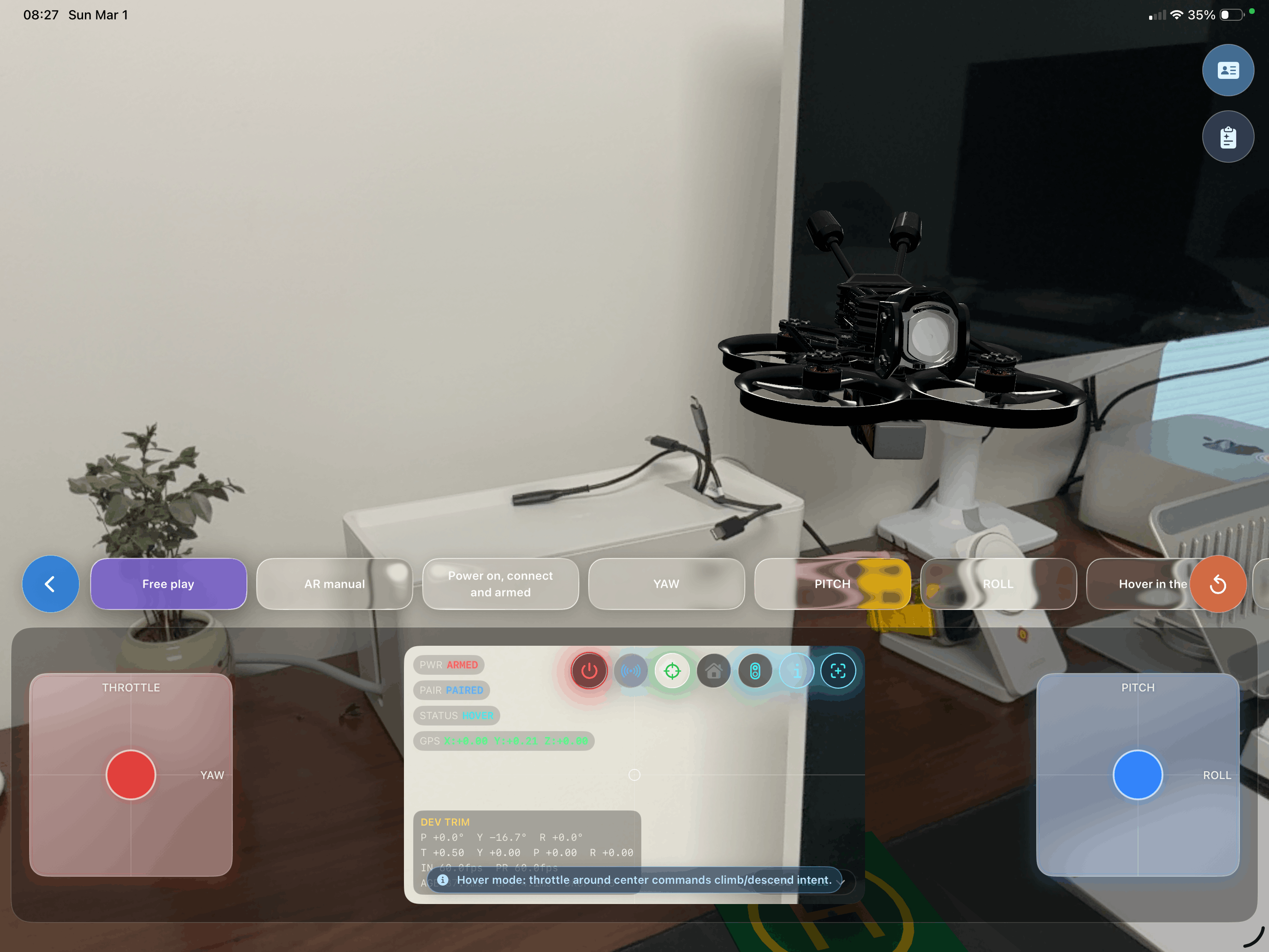 Yaw, Pitch, and Roll — drone flight attitudes